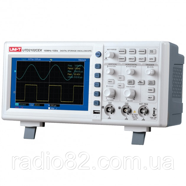 Цифровий осцилограф 2-канальний UNI-T UTD2102CEX+