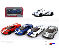 Модель легковая 5" KT5391FW FORD GT w/printing метал.инерц.откр.дв.4цв.кор.16*7.6*6.8(KT5391FW)