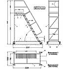 Сходи металеві складські Н 2500 мм, драбина для складських стелажів, фото 3