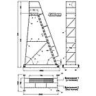Драбина платформова Н 4500 мм, складська драбина з перилами, монтажні сходи, фото 3