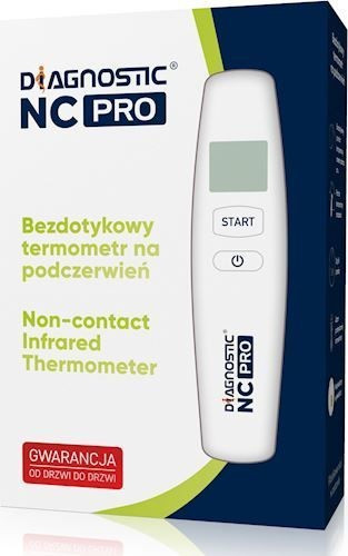 Термометр-пірометр безконтактний Diagnostic NC PRO для тіла ( 34.0- 42,2 °C), предметів (0 + 100 °C), Польща
