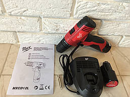 Шуруповерт Max mxcd12L : 12V : патрон-10мм
