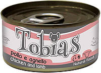 Блок консервированного корма для собак с курицей и ягненком Croci Tobias 24*85 г