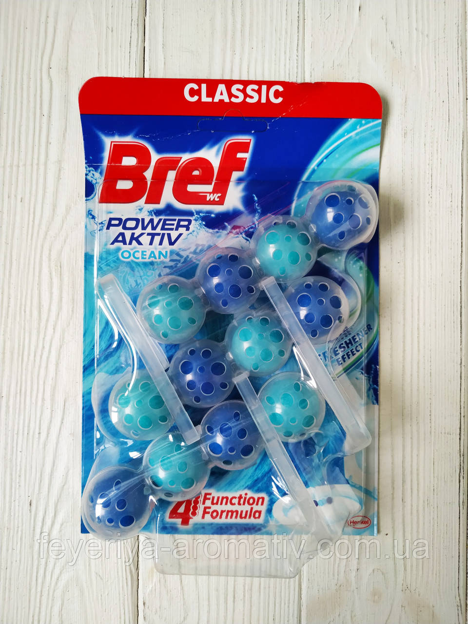 Блок для очищення унітаза Bref Power Aktiv ocean 3 шт.