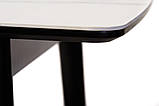 Розсувний стіл TM-76 білий мармур 120/150 Vetro Mebel, фото 8