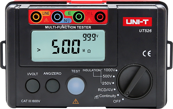 Тестер опору ізоляції (мегаометр) UNI-T UT-526