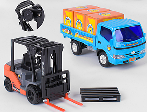 Набір машин Навантажувач і джип, фото 2