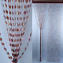 Штора декоративна пластикова "Листочок" Д56 коричневий _ширина 0,90 метра висота 2 метра
