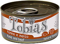Блок консервированного корма для собак с тунцом и говядиной Croci Tobias 24*170 г