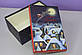 Подарункова Коробочка новорічна з малюнком будиночки 17,5 см, фото 5