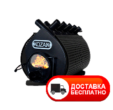 Піч-булер'ян KOZAK 03 — 700 м3 + скло + кожух