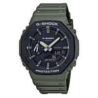 Ударопрочные полимерные наручные часы Casio оригинал Япония G-Shock GA-2110SU-3AER с полимерным ремешком