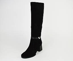 Чоботи Kluchini 3825 40 Чорні замша, фото 2