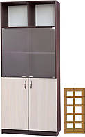 Шафа офісний тип T (700х400) МАКСІ-Меблі Венге магія/Дуб молочний (9216)