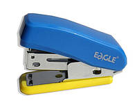 Степлер Eagle міні метал - пластик скоба №24/6, №26/6 жовто-блакитний 10 аркушів 5131