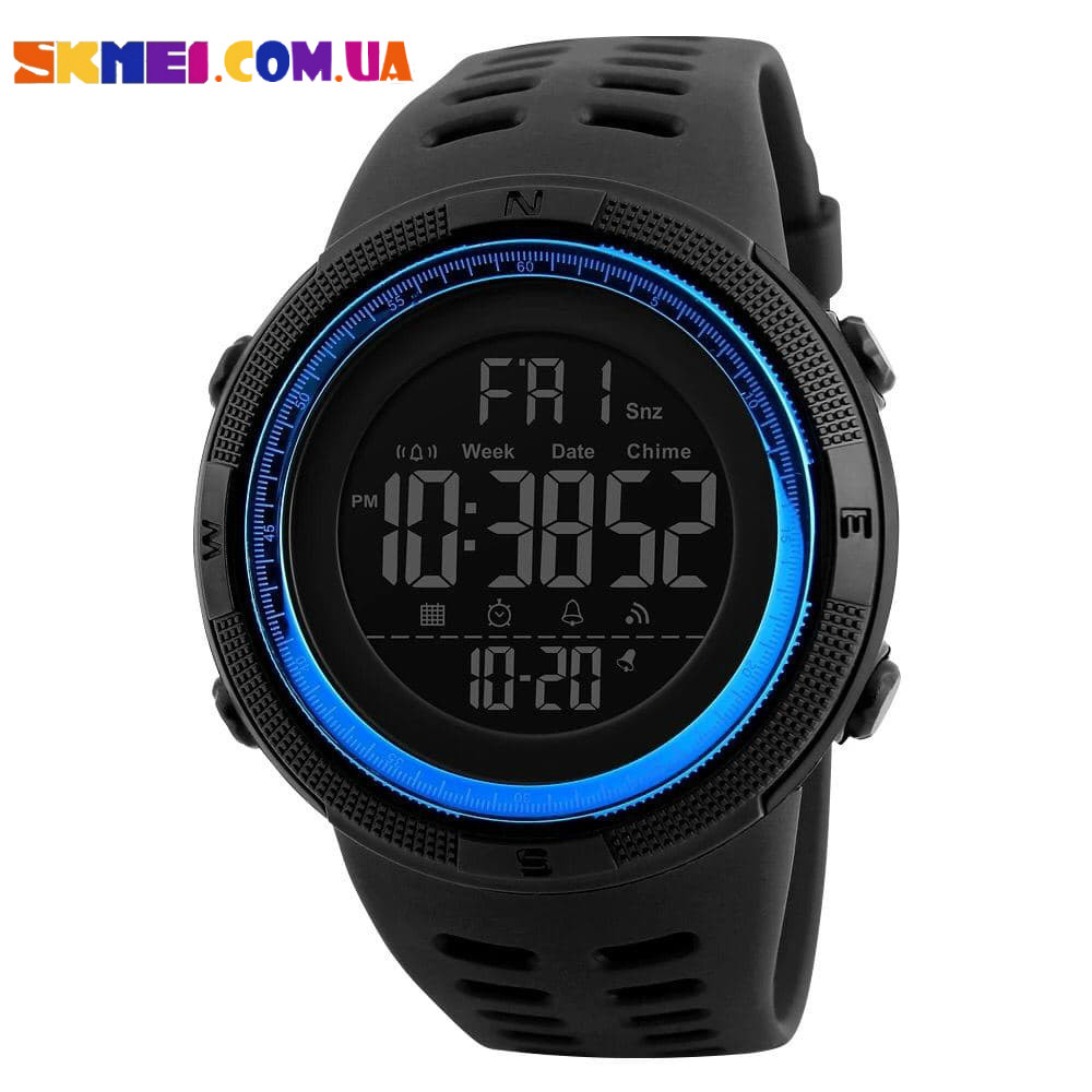Годинник Skmei 1251 з таймером зворотного відліку (Blue)