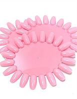 Палитра-ромашка для гель лака, демонстрационная, розовая