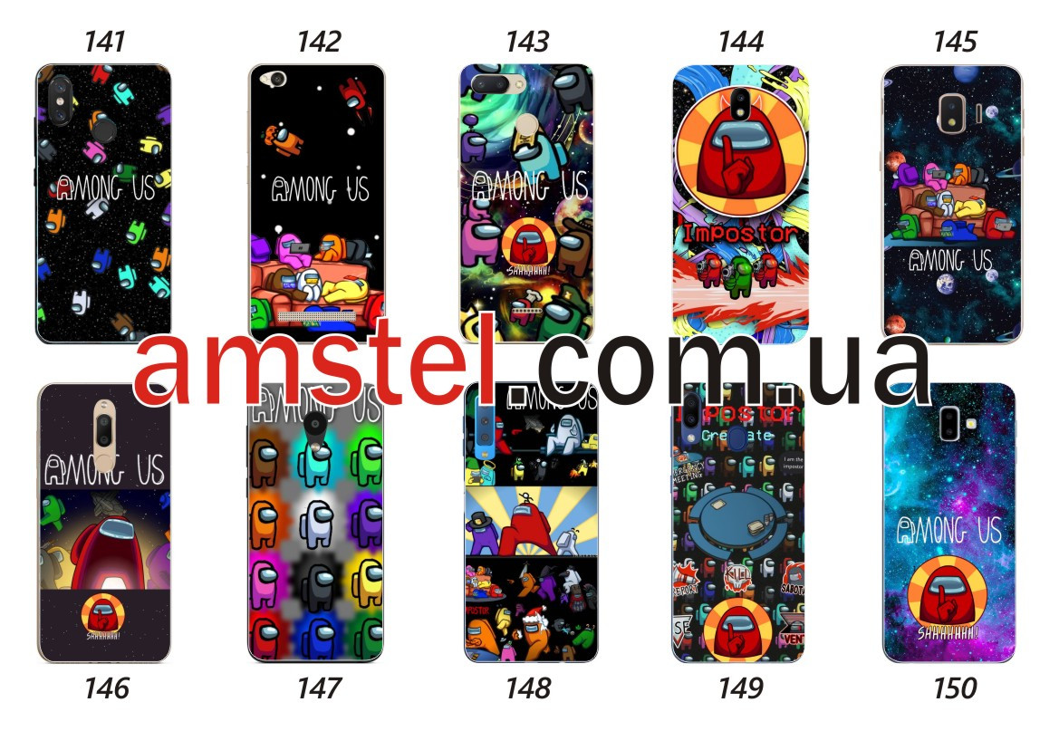 Силіконовий чохол з картинкою для Infinix Note 8 Among us
