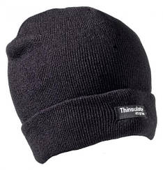 В'язана зимова шапка з утеплювачем Thinsulate.  Rollmütze (Thinsulate) Acryl schwarz