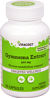 Джимнема, экстракт, Vitacost, Gymnema Extract, 520 мг, 90 капсул