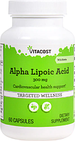 Альфа-липоевая кислота с биотином, Vitacost, Alpha Lipoic Acid with Biotin, 300 мг, 60 капсул