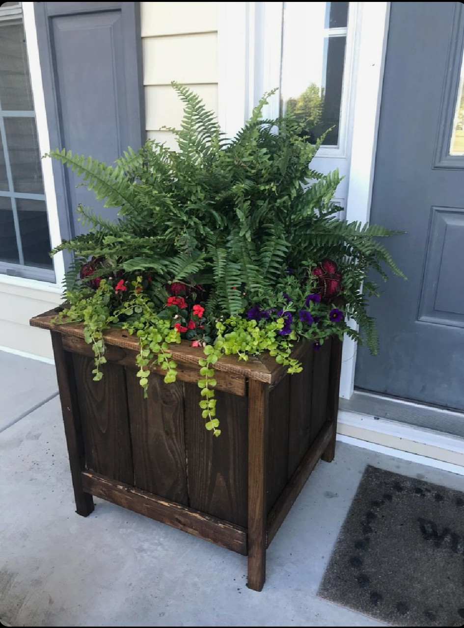 Вазон садовый из дерева для цветов, кашпо для цветов, горшок для цветов ...