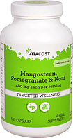 Мангостин, гранат и нони, Vitacost, Mangosteen, Pomegranate & Noni, 480 мг, 180 капсул