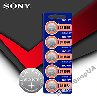 Батарейка літієва Sony CR1620/3V/(Japan). Батарейка соні таблетка Lithium 1 шт