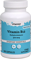 Витамин B12, Vitacost, Vitamin B-12 Methylcobalamin, 500 мкг, 300 капсул