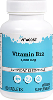 Витамин B12, Vitacost, Vitamin B12 Delayed Release, 1000 мкг, 60 таблеток