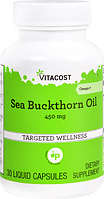 Облепиховое масло, Vitacost, Sea Buckthorn Oil - Omega, 7450 мг, 30 капсул