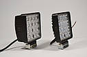Світлодіодна LED фара робоча 48Вт,(3Вт*16ламп) Широкий промінь (SLstart)  (Товщина корпусу 6см), фото 7