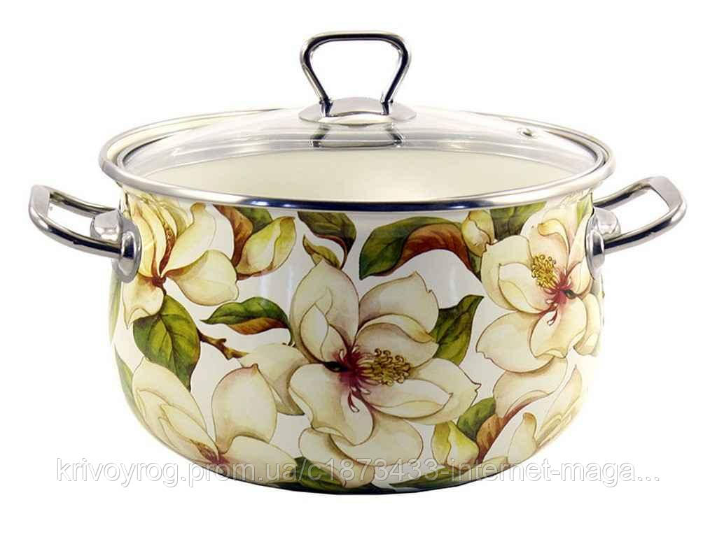 Каструля глибока 5,1л d=22 Магнолія 17150 ТМ INTEROS, фото 1