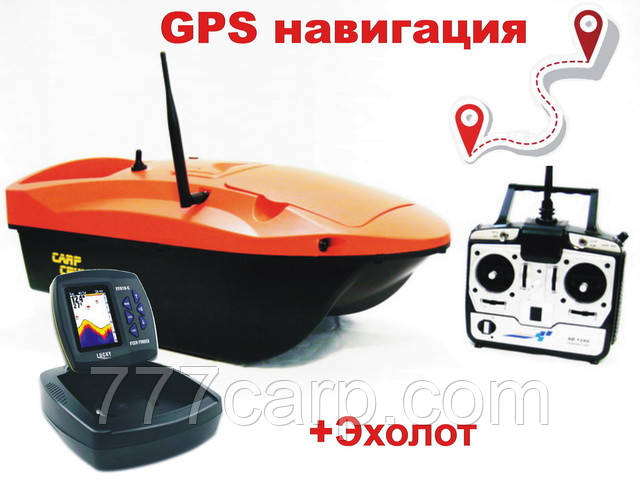 Кораблик для підгодовування Carp Cruiser boat OF9-CWL-GPS Автопілот GPS навігація кольоровий ехолот Lucky FF918-CWL