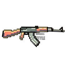 Піксельний Автомат Калашникова AK-47 Майнкрафт CS GO Minecraft MGuns