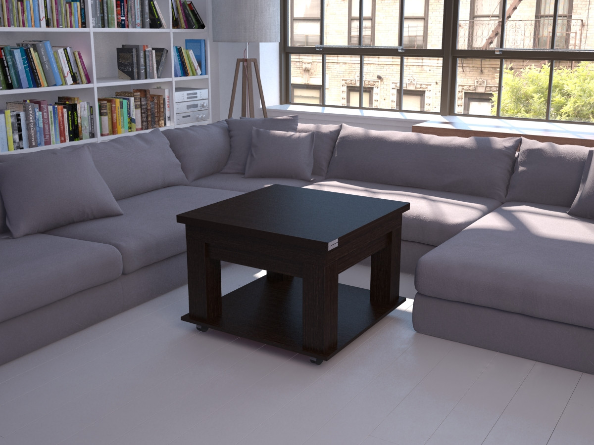 Журнальный Стол-трансформер FLASHNIKA Ника 21. Кофейный Раскладной ...