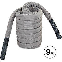 Канат для кроссфита в защитном рукаве BATTLE ROPE 9м FI-5719-9