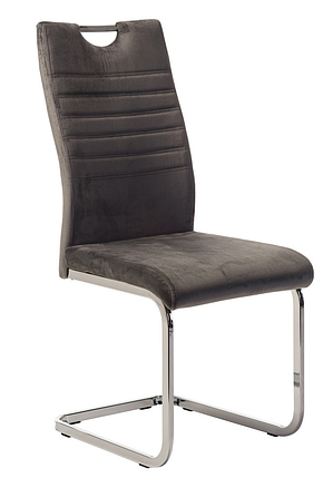 Стілець S-120 сірий велюр TM Vetro Mebel, фото 1