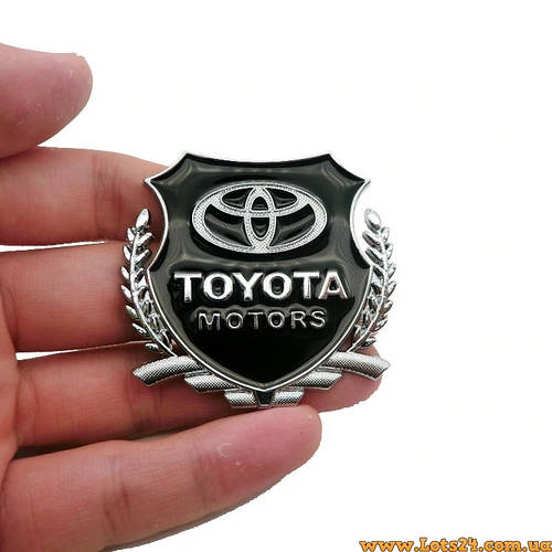 Авто значок TOYOTA Motors (3D наклейка на автомобиль, бус, машину ...