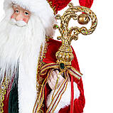 Фігурка "Санта з посохом" в червоному (6011-004), фото 3
