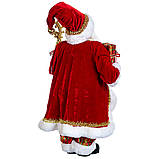 Фігурка "Санта з посохом" в червоному (6011-004), фото 5