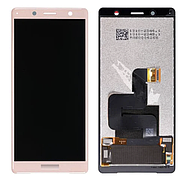 Дисплей (екран) для Sony H8314 Xperia XZ2 Compact/H8324 + тачскрін, рожевий, оригінал