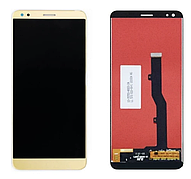 Дисплей (екран) для ZTE V9 Blade + тачскрін, золотистий