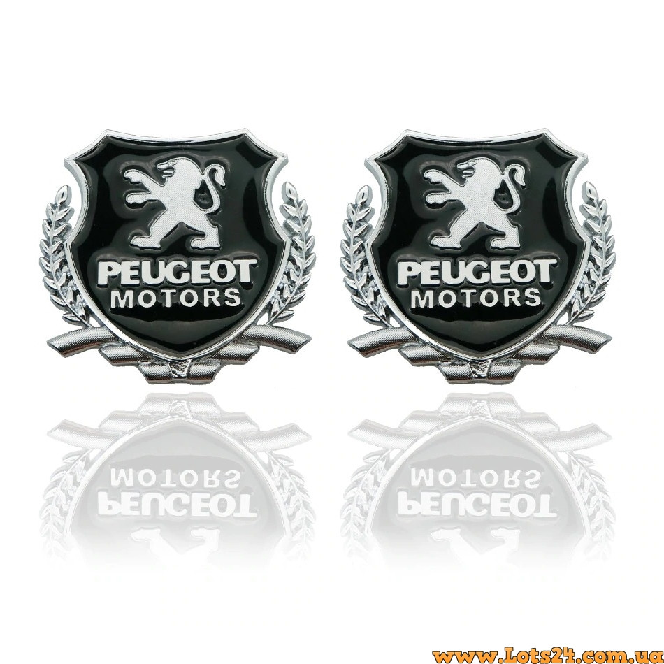 Авто значок PEUGEOT Motors наклейка на машину авто наклейки значки марки машин на кузов бампер скло двері капот крила багажник, фото 1