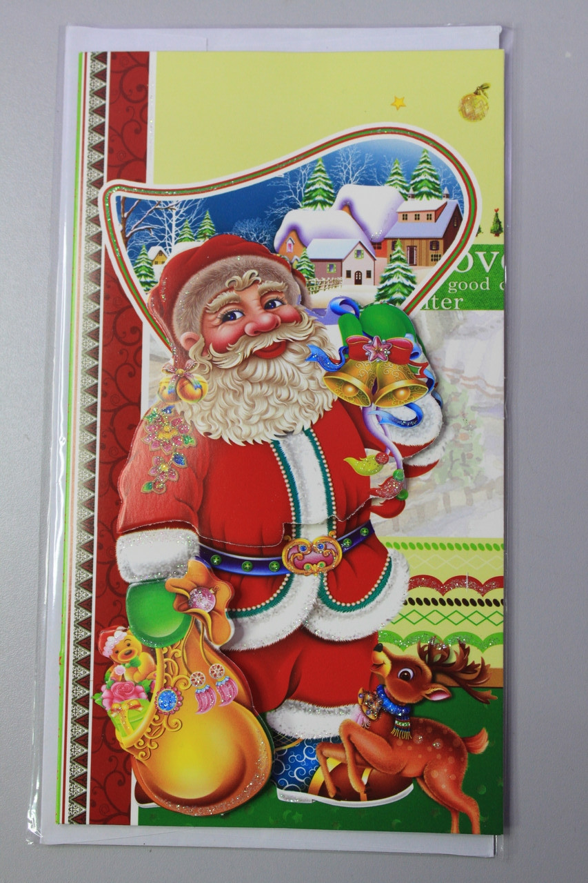 Листівка новорічна з конвертом, фото 1