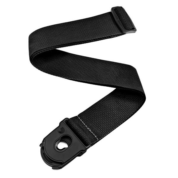 Гітарний ремінь D'ADDARIO PLANET LOCK POLY PRO GUITAR STRAP (BLACK), фото 1