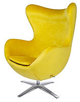 Дизайнерское кресло Велюр Egg Chair Жовтий