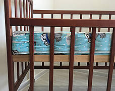 Дитячий Матрац у Кроватку для новонароджених "кокос-поролон-кокос" (зірки великі, білий), фото 2