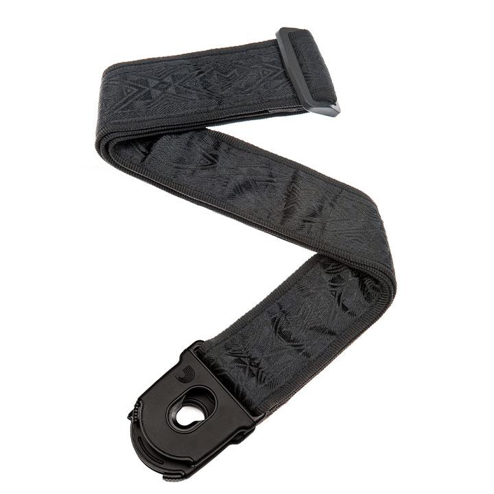 Гітарний ремінь D'ADDARIO PLANET LOCK GUITAR STRAP (BLACK SATIN)