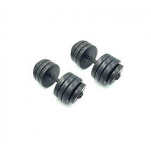 Гантелі розбірні композитні домашні гантелі пластикові для тренувань Newt Rock Pro 2 шт по 19 кг, фото 3